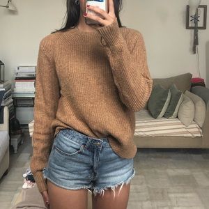 brown knit sweater